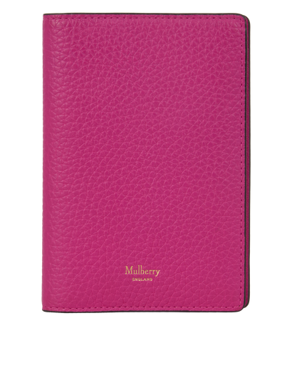 Mulberry Passport Cover, &pound;120, Accessories, Pink, Leather, Front view